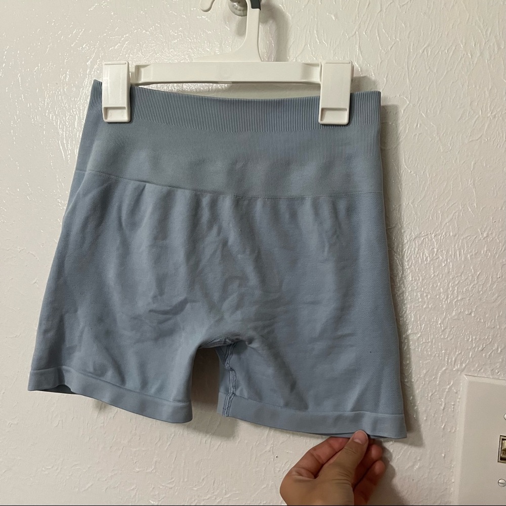 Ice blue amplify shorts